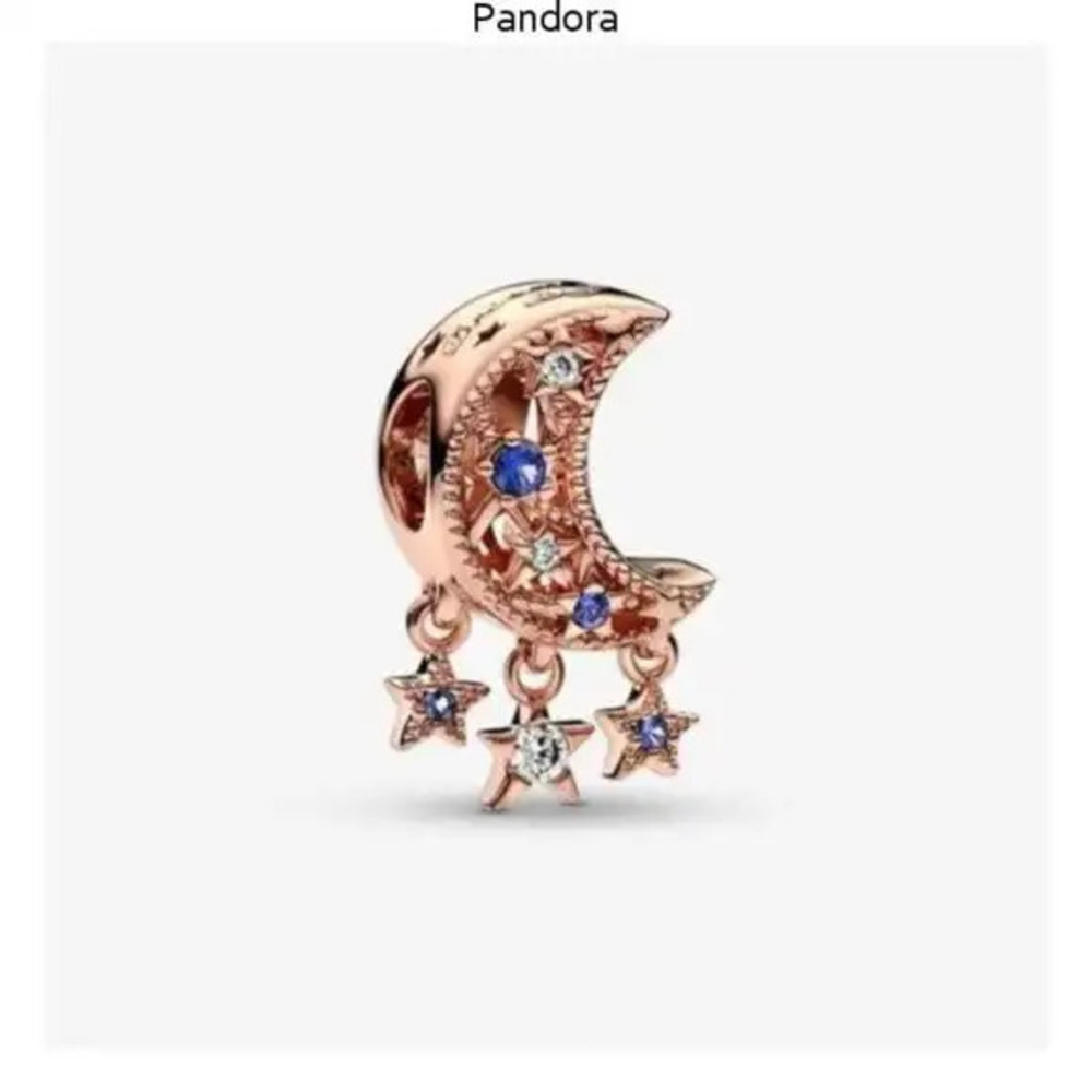 Pandora Star & Crescent Moon Charm